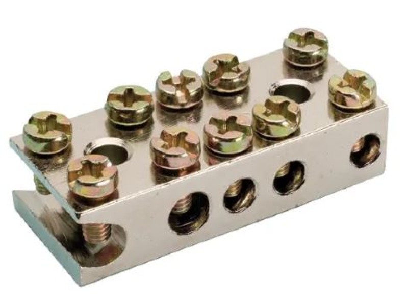 Radiatorklem H 2x25mm²+3x6mm² aardblokje