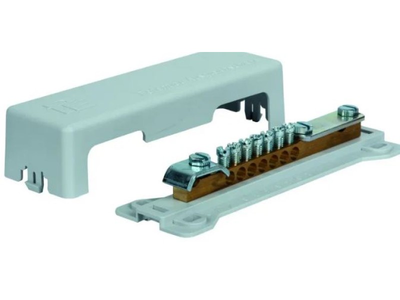 Potentiaalvereffeningsrail+kap enkel 7x6-25mm² 1x8-50mm²