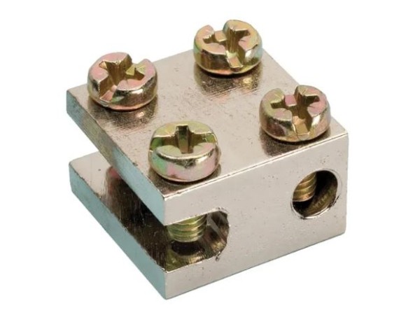 Radiatorklem recht 1x16mm²+1x6mm² aardblokje