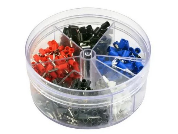 Assortiment doos geïsoleerde enkel adereinhulzen 400 stuks 