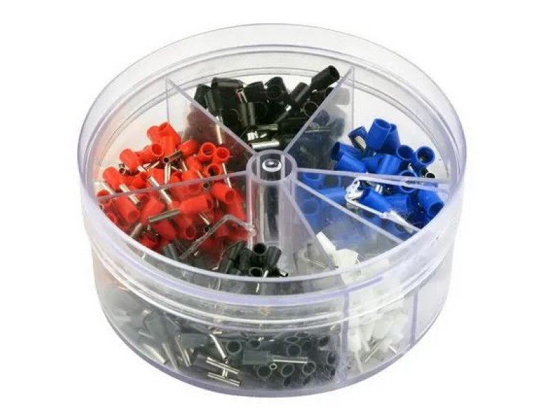 Assortiment doos geïsoleerde enkel adereinhulzen 400 stuks 