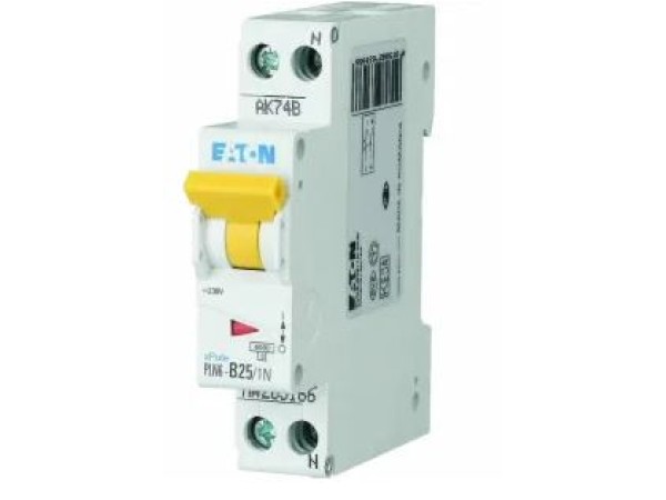 Eaton automaat  25A B 2P 1-polig + N   PLN6-B25/1N-MW