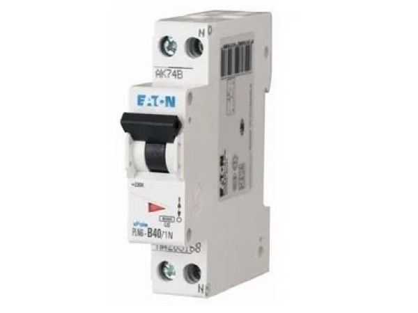 Eaton automaat  40A B 2P 1-polig + N    PLN6-B40/1N-MW