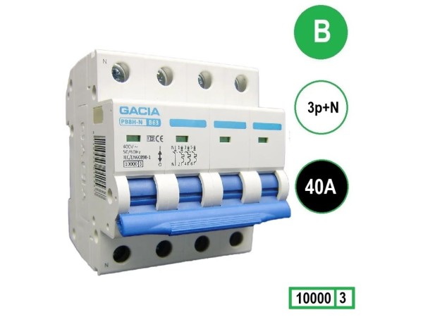 Gacia B40 installatieautomaat  3P+N