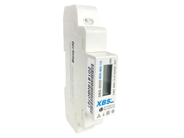 KWH meter 1F 40A LCD + puls MID geijkt (1 mod) 1214000110