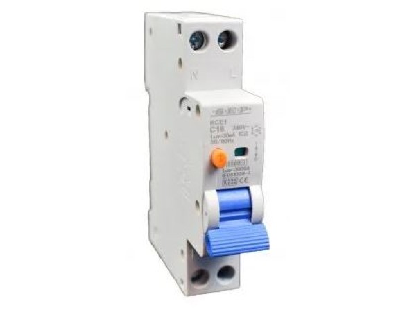 Gacia aardlekautomaat 16A 1P+N 1mod B kar 30mA