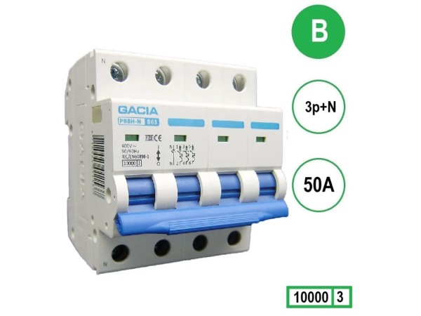 Gacia B50 installatieautomaat  3P+N