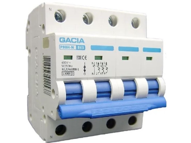 Gacia C16 installatieautomaat  3P+N