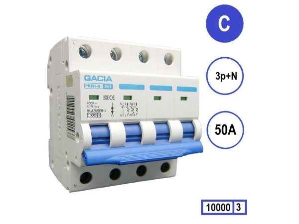 Gacia C50 installatieautomaat  3P+N