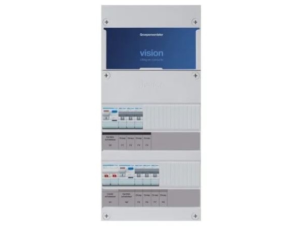 Hager voorbedrade kast 1F  1HS+ 2x2P ALS 6L  VKG33E 