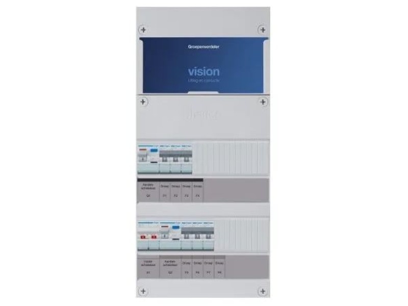 Hager voorbedrade kast 1F  1HS+ 2x2P ALS 6L  VKG33E 