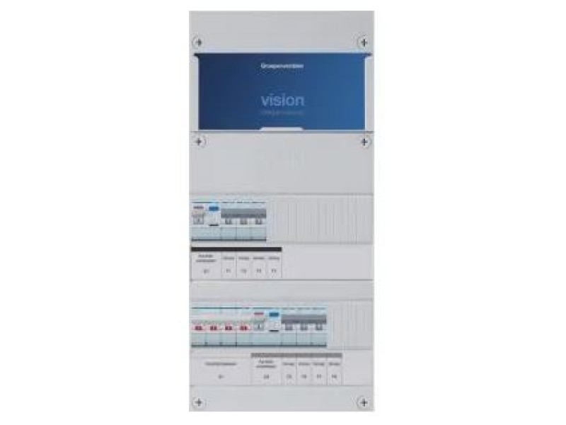 Hager voorbedrade kast 3F  1HS+ 2x2P ALS 6L VKG330L 