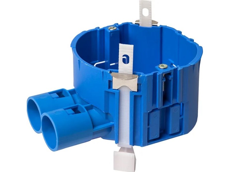 Hollewand inbouwdoos met trekbandjes 50mm ABB HW52-F