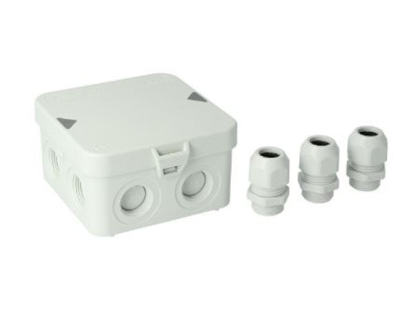 Kabeldoos met 3 M20 wurgwartel AK1 attema
