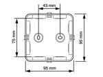 Kabeldoos met 3 M20 wurgwartel AK1 attema