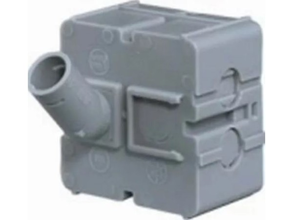 Schoonmetsel inbouwdoos 40mm met achterinvoer
