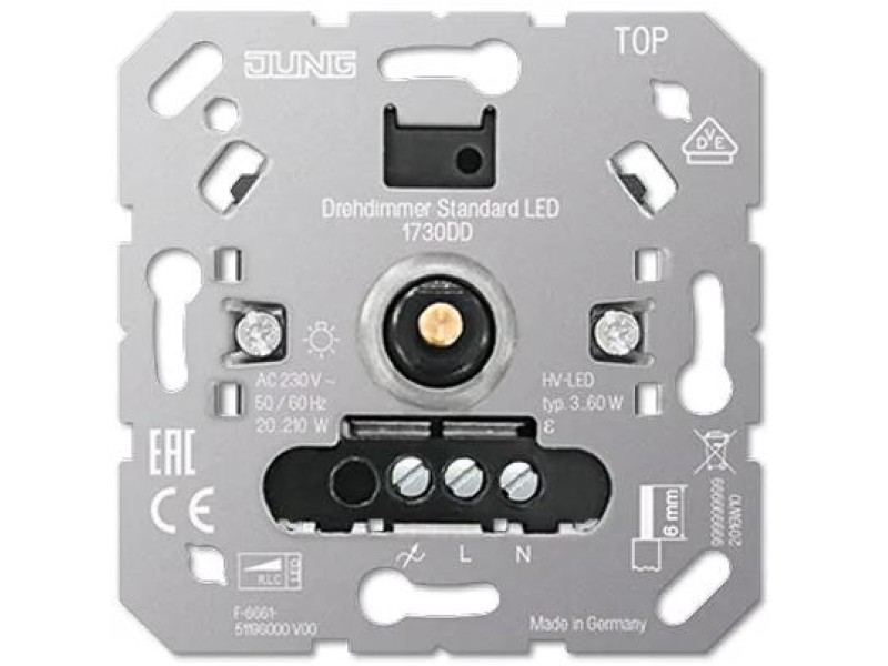 Jung dimmer standaard inbouw 3-210VA  1730DD