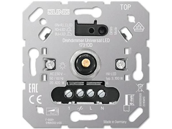 Jung LED Dimmer universeel met nevenfunctie 1731DD