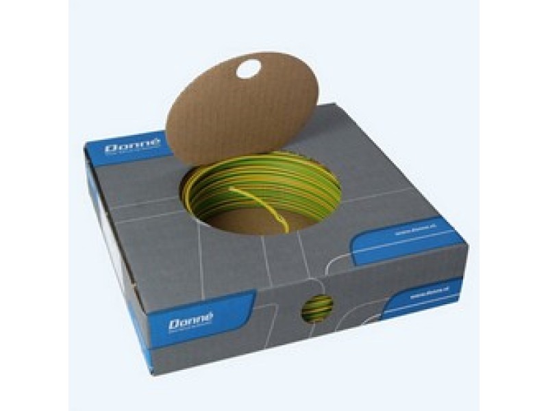 VD draad Eca 2,5 mm2 geel/groen Donne 