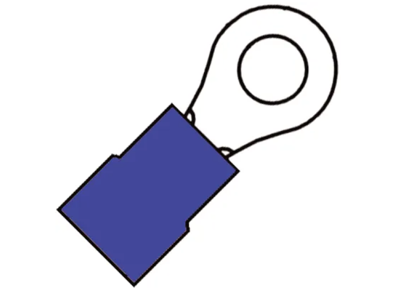 Kabelschoen 1.5-2,5mm2 blauw ring M4 100 stuks Kabelschoen 1.5-2,5mm2 blauw ring M4 100 stuks