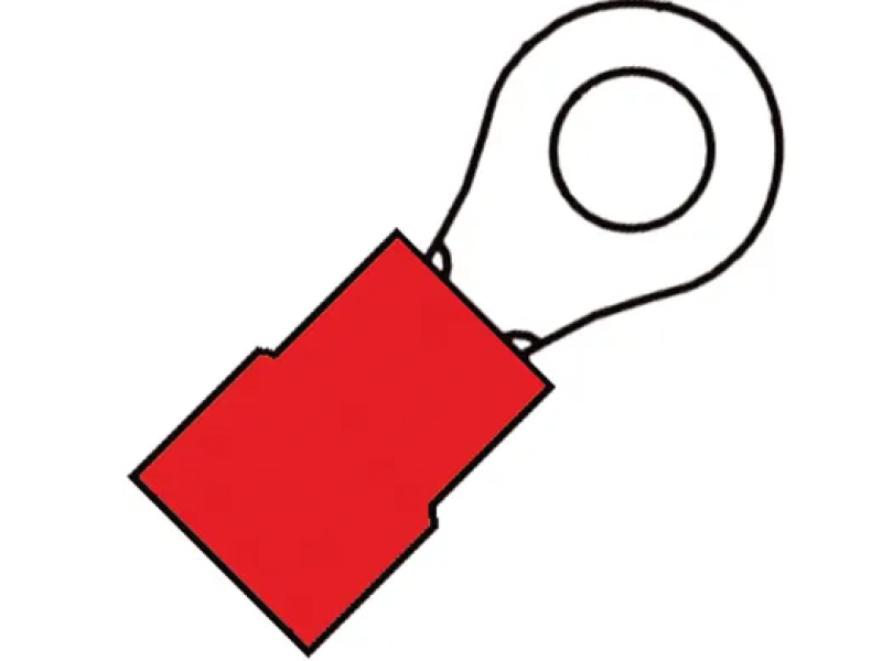 Kabelschoen 0.5-1,5mm2 rood ring M4 100 stuks Kabelschoen 0.5-1,5mm2 rood ring M4 100 stuks