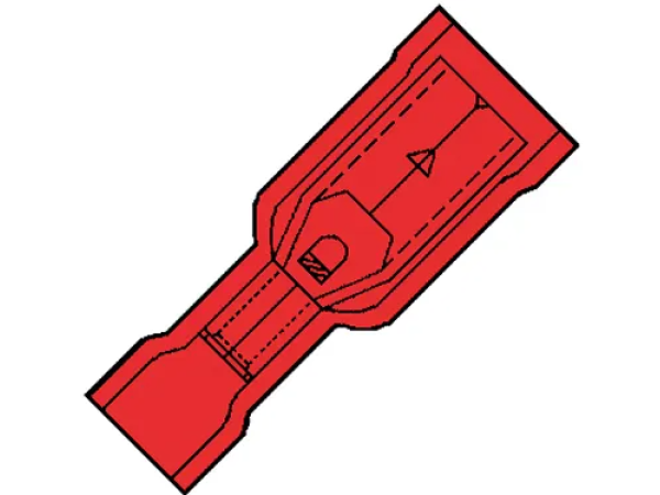 Kabelschoen 0.5-1,5mm2 rood rondstekerhuls 100 stuks Kabelschoen 0.5-1,5mm2 rood rondstekerhuls 100 stuks