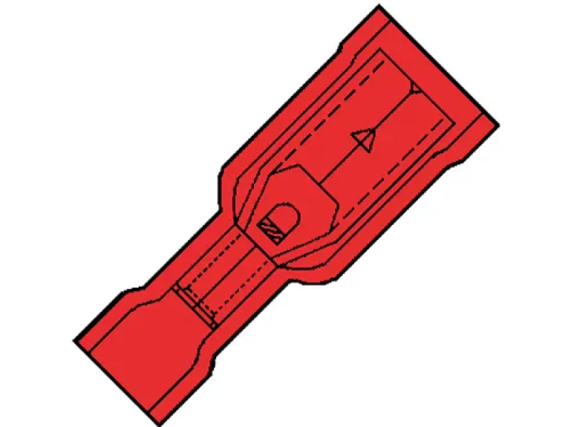Kabelschoen 0.5-1,5mm2 rood rondstekerhuls 100 stuks Kabelschoen 0.5-1,5mm2 rood rondstekerhuls 100 stuks