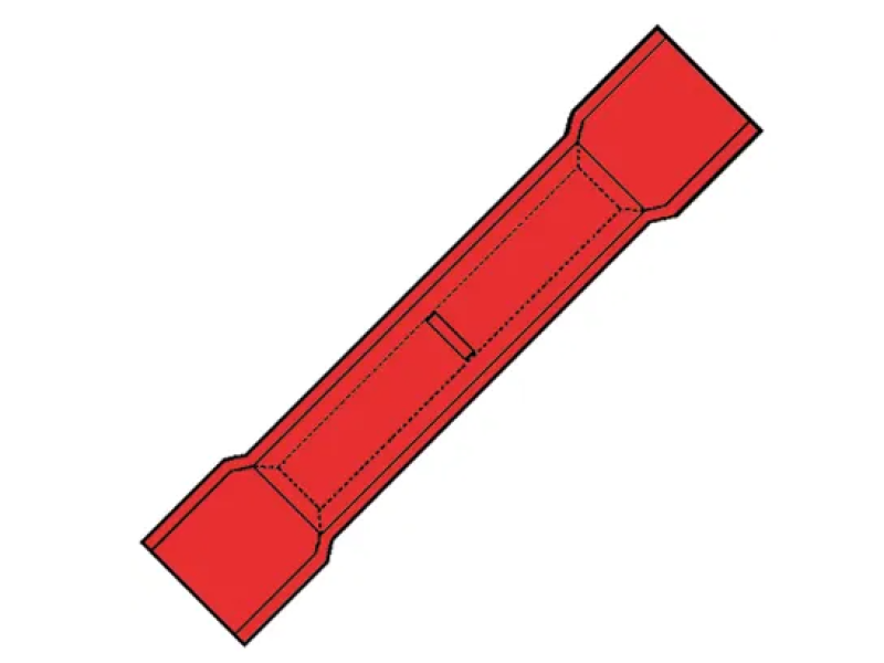 Kabelschoen 0.5-1,5mm2 rood stootverbinder 100 stuks Kabelschoen 0.5-1,5mm2 rood stootverbinder 100 stuks