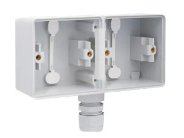 Niko hydro opbouwdoos 2V horizontaal 1 M20 ingang wartel 700-84851 Niko hydro opbouwdoos 2V horizontaal 1 M20 ingang wartel 700-84851