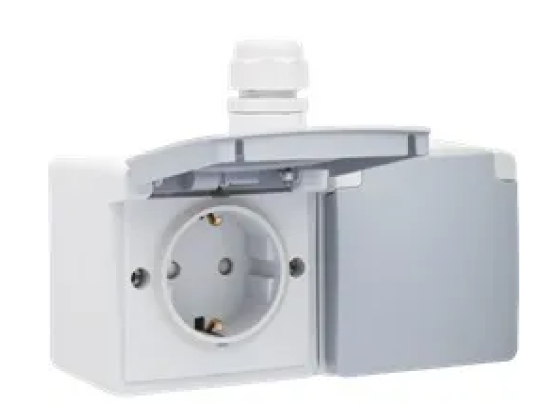 Niko hydro  wcd + ra  2 voudig horizontaal grijs 700-37846