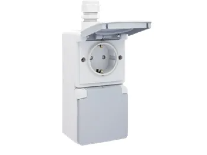 Niko hydro  wcd + ra  2 voudig verticaal grijs 700-37845