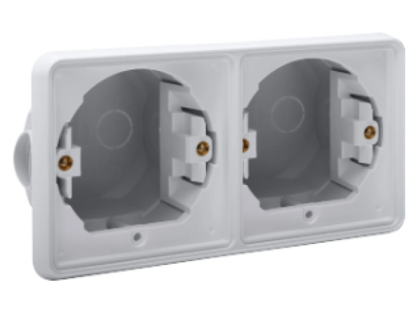 Niko hydro inbouwdoos waterdicht 2 voudig grijs 700-75000 Niko hydro inbouwdoos waterdicht 2 voudig grijs 700-75000