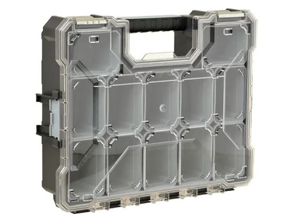 Koffer met uitneembare bakjes hoog model stockbox Proflijn