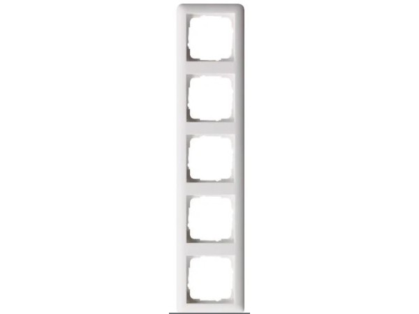 Gira afdekraam 5 voudig ST 55 zuiver wit mat