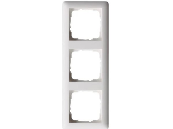 Gira afdekraam 3 voudig ST 55 zuiver wit mat