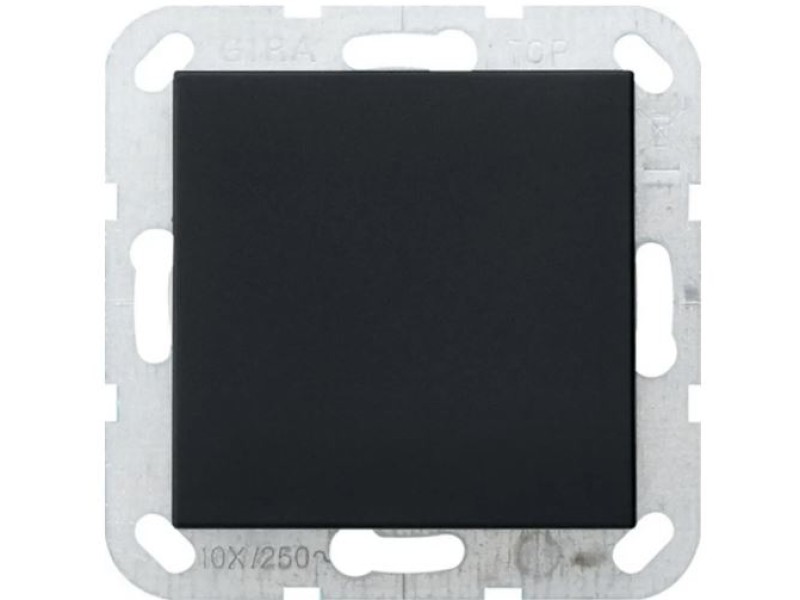 Gira blindplaat zwart mat