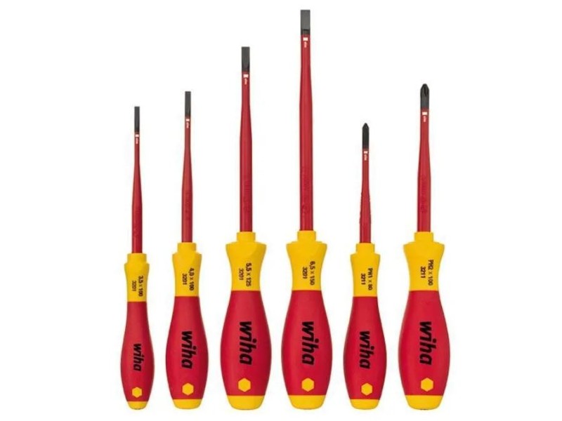 Wiha schroevendraaierset  softfinish electric slimfix 6-delig