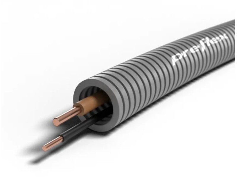 Voorbedrade pipelife 16mm flexbuis 1X2,5 + 1x1,5  100mtr 