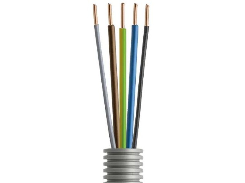Voorbedrade 19mm flexbuis 5X2,5 100mtr 
