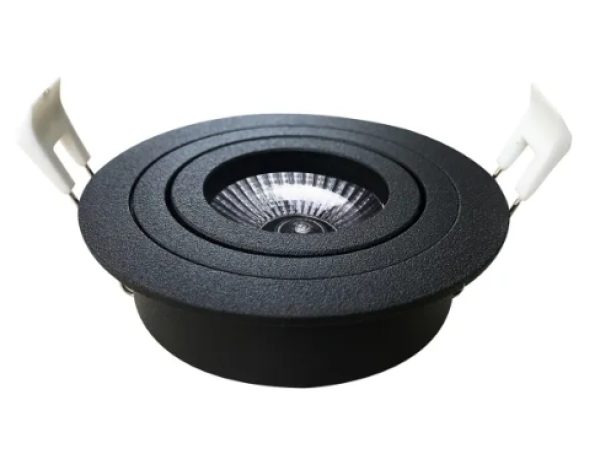 Inbouwspot lux model rond kantelbaar mat zwart Inbouwspot lux model rond kantelbaar mat zwart