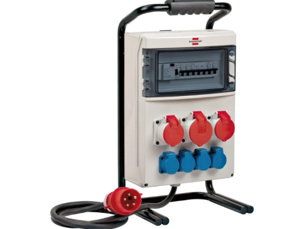 Mobiele stroomverdeler CEE 32A  5P 2 meter IP44 5x4mm² neopreen