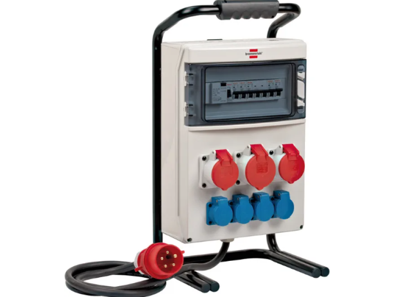 Mobiele stroomverdeler CEE 32A  5P 2 meter IP44 5x4mm² neopreen