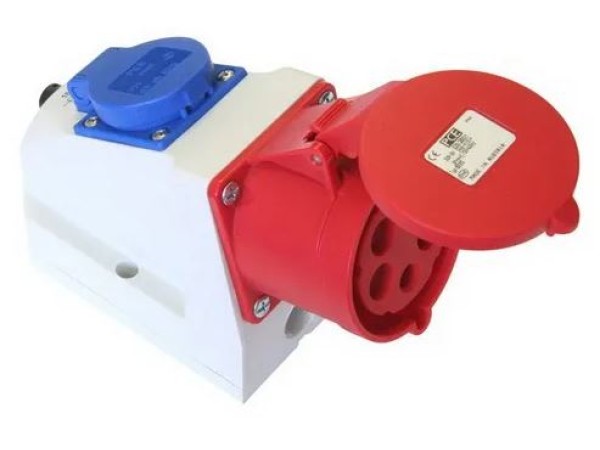 ABL CEE wcd opbouw 5polig  32A + WCD 230V D52S331