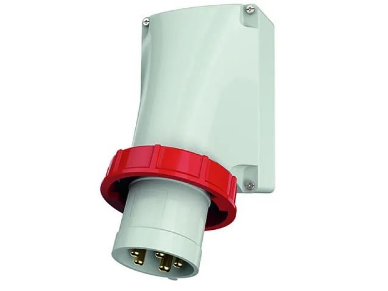 Mennekes CEE WCD opbouw 63A 5P pen 6H 400V schroefaansl. IP67