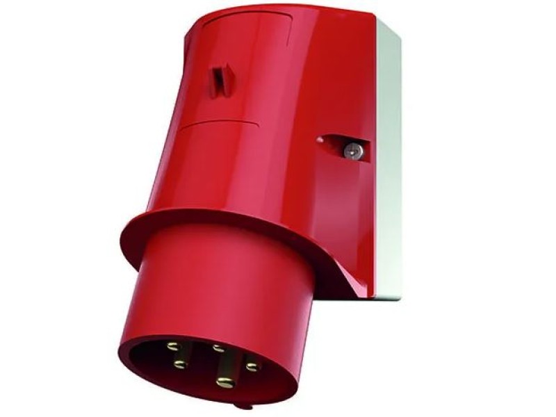 Mennekes CEE WCD opbouw 16A 5P pen 6H 400V schroefaansl. IP44