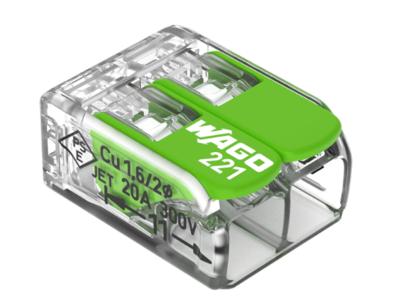 Lasklem 2 voudig soepel & massief t/m 4mm2 greenrange 100 stuks Lasklem 2 voudig soepel & massief t/m 4mm2 greenrange 100 stuks