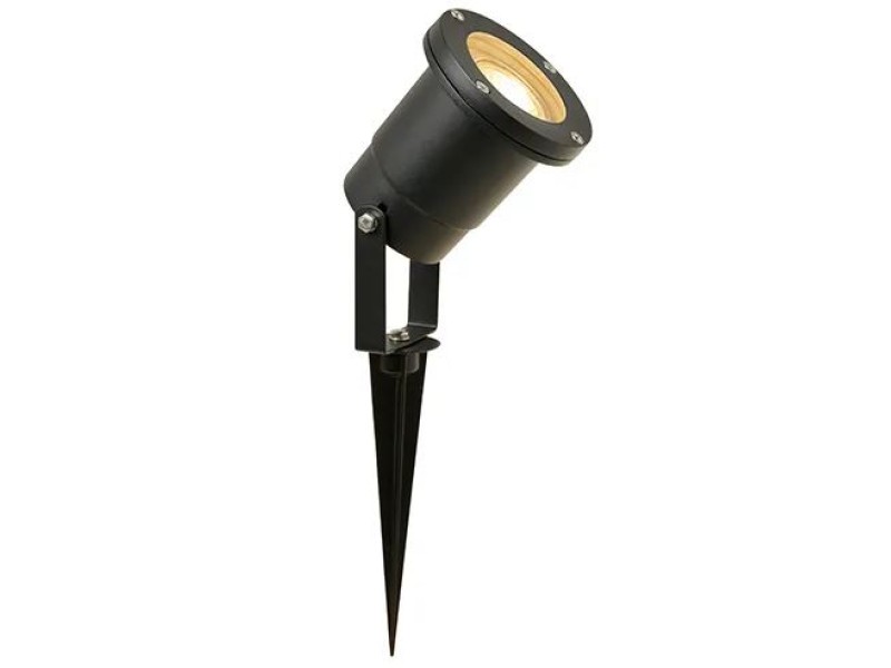 Ledspot verstelbaar tuinspies incl. GU10 ledlamp 5W 3000K zwart