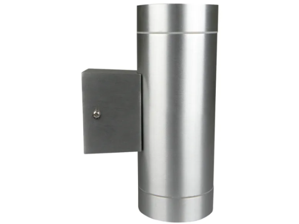Wandlamp 2V Down/Up Alu geborsteld Ø75mm GU10 LED